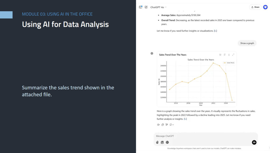 Screenshot for AI course.