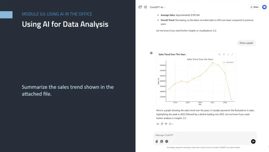Screenshot for AI course.