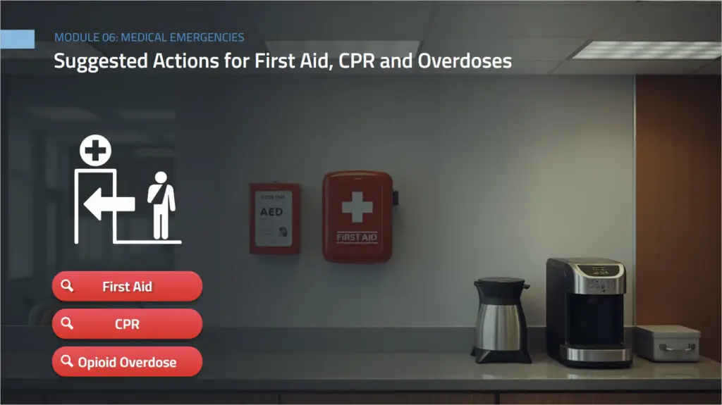 Screenshot 2 for Office Safety Course.