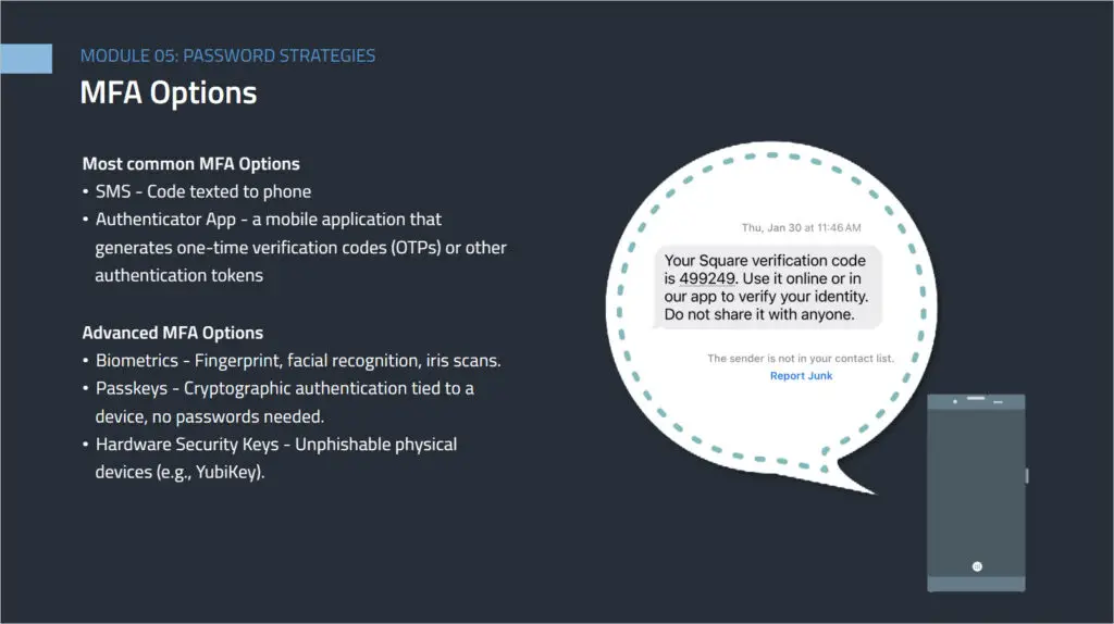 Screenshot 3 to the course Introduction to Data Protection and Cybersecurity.