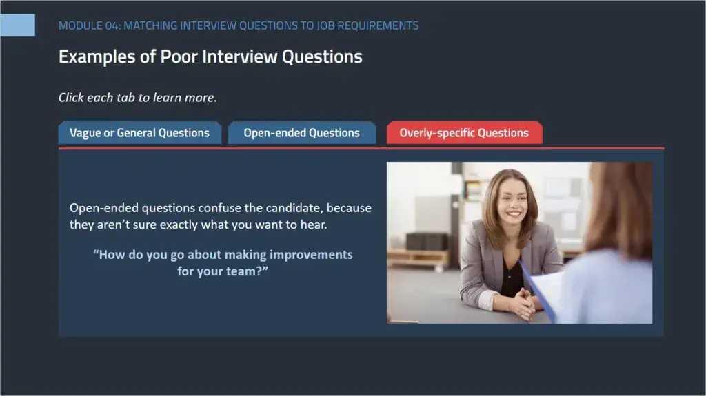 Screenshot 3 to Introduction to Interviewing Candidates.