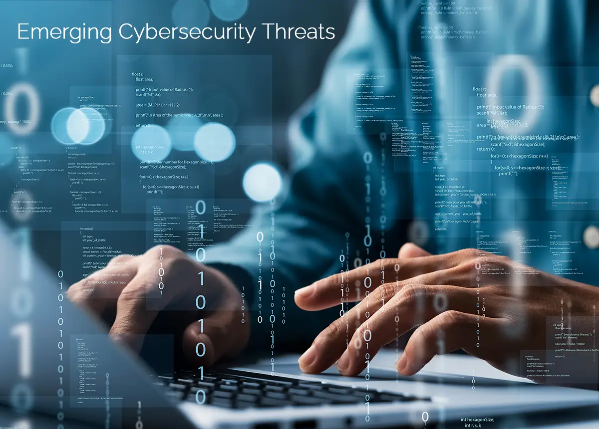 Binary code overlay transparent with business dressed person typing on laptop.