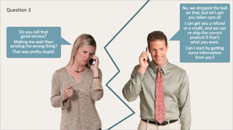 Screenshot two for course: Establishing a System for Managing Customer Complaints.