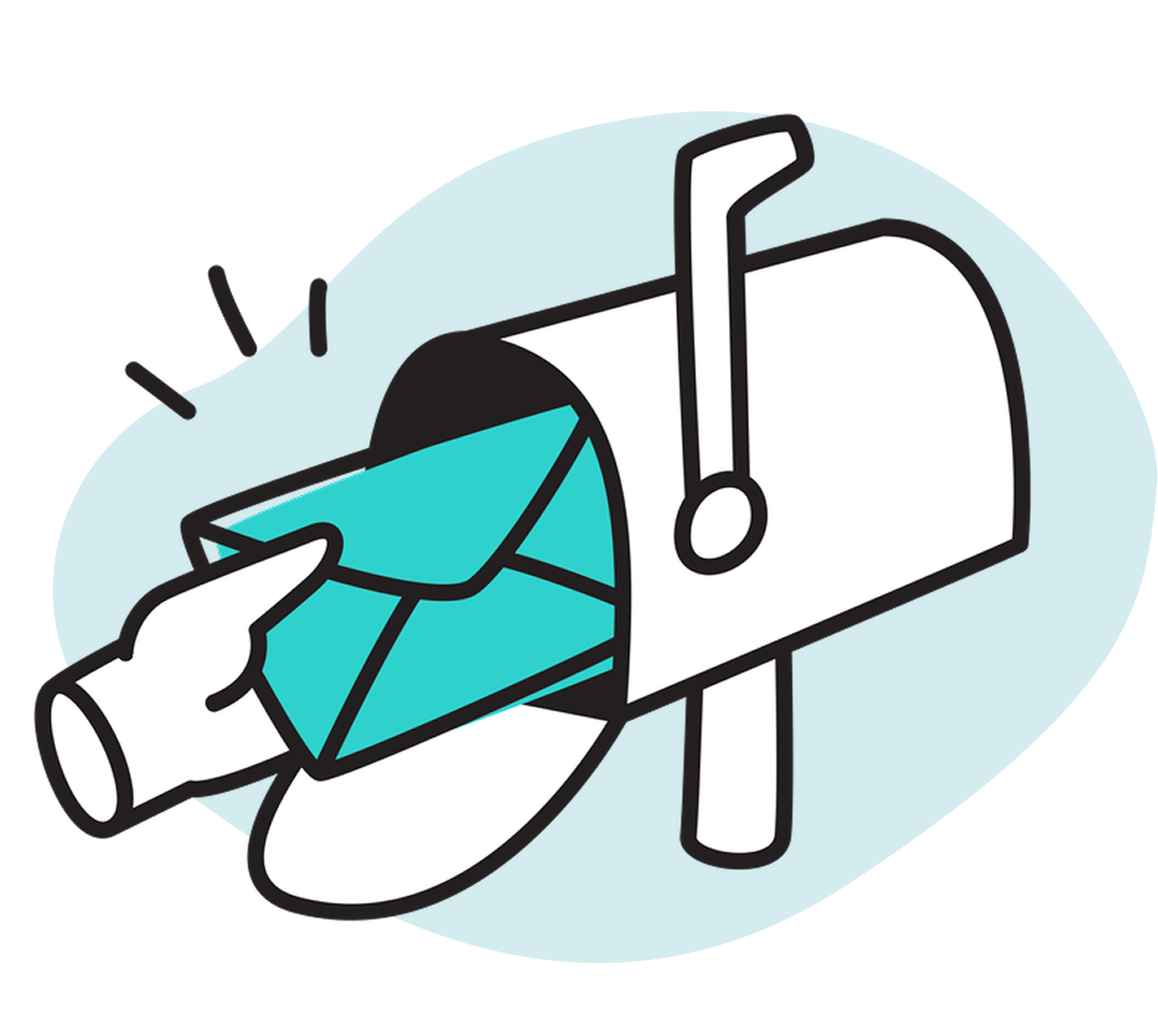 Mailbox delivered mail Icon.