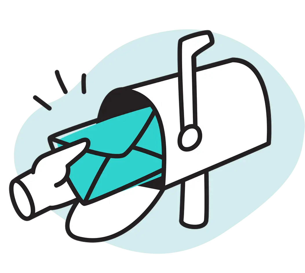 Mailbox delivered mail Icon.