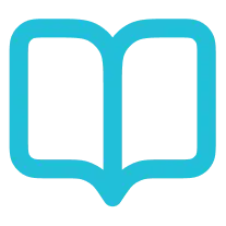 Vector of open book.