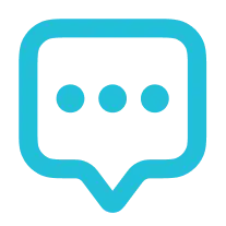 Vector of voice bubble with 3 dots.