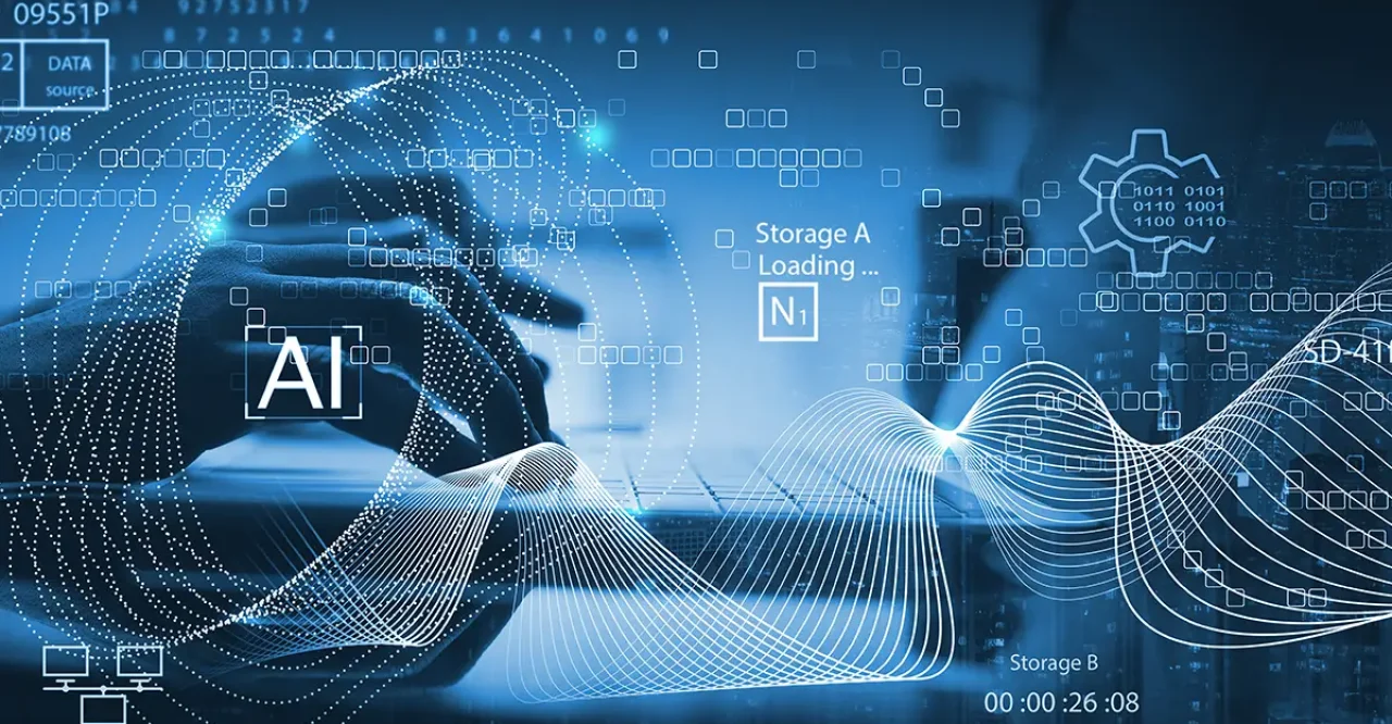 AI rendering of an AI hand. Very meta.